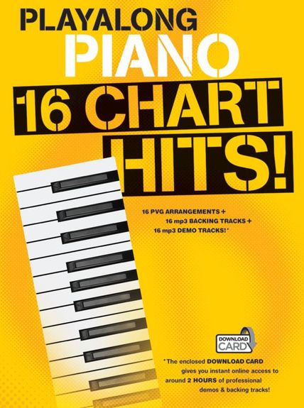 Playalong Piano: 16 Chart Hits (Book/Download Card)