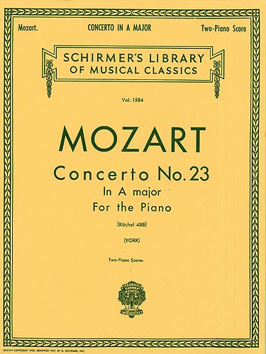Wolfgang Amadeus Mozart: Piano Concerto No.23 In A Major (2-Piano Score)
