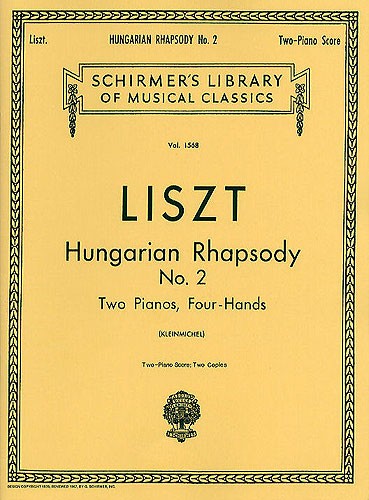 Franz Liszt: Hungarian Rhapsody No.2 (2 Pianon, 4 Hnder)