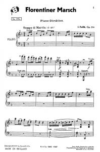 Julius Fucik: Florentiner Marsch (Score/Parts)