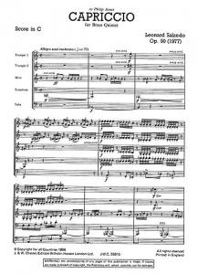 Salzedo: Capriccio Op.90 (Score and Parts)