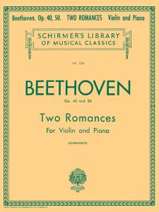 Beethoven: Op. 40 and 50 Two Romances (Violin And Piano)