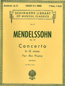 Felix Mendelssohn: Piano Concerto No.1 In G Minor Op.25 (2 Piano Score)