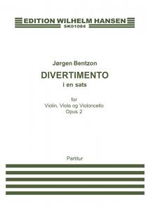 Jørgen Bentzon: Divertimento Op.2 (Score)