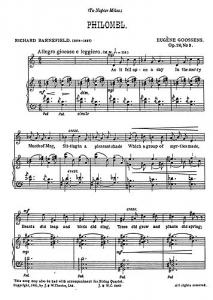 Goossens: Philomel from 'Three Songs Op.26' for Medium Voice and Piano