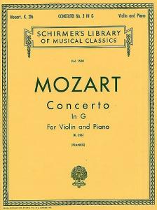 W.A. Mozart: Violin Concerto No.3 In G K.216 (Violin/Piano)