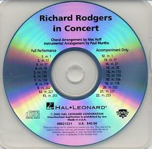 Richard Rodgers In Concert (Show Trax CD)