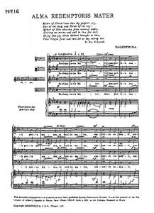 Giovanni Palestrina: Alma Redemptoris Mater