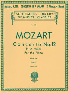 W.A. Mozart: Piano Concerto No.12 In A Major K.414 (2 Piano Score)