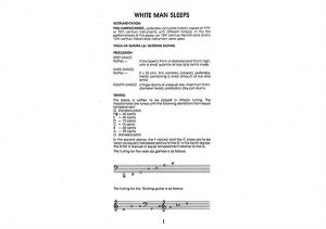 Kevin Volans: White Man Sleeps (Score)
