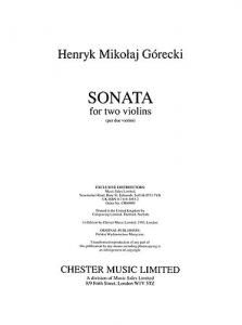 H. M. Gorecki: Sonata For Two Violins Op.10
