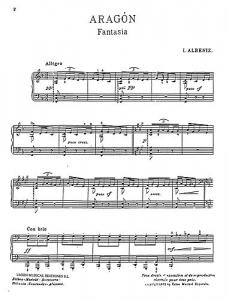 Albeniz: Aragon Fantasia for Piano Four Hands