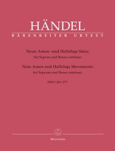 Georg Friedrich Händel: Nine Amen and Halleluja Movements for Soprano and Basso