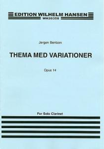 Jørgen Bentzon: Theme And Variations For Solo Clarinet Op.14