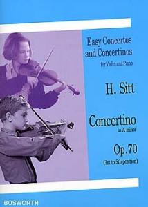 Hans Sitt: Concertino In A Minor For Violin And Piano Op.70