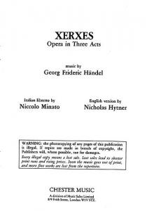 Handel: Xerxes (Libretto)
