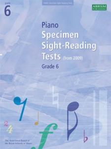 ABRSM Piano Specimen Sight Reading Tests: From 2009 (Grade 6)