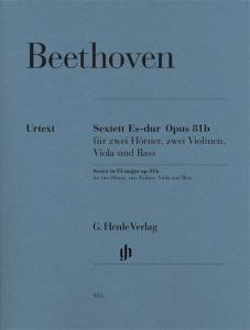 Ludwig Van Beethoven: Sextet In E Flat Op.81b - Urtext Parts