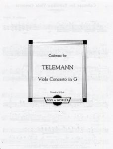 Alan Arnold: Cadenzas For Telemann Viola Concerto In G