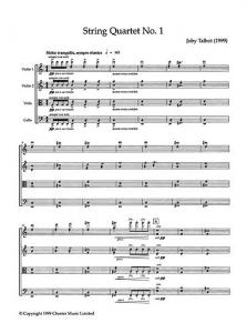 Joby Talbot: String Quartet No.1 (Score And Parts)