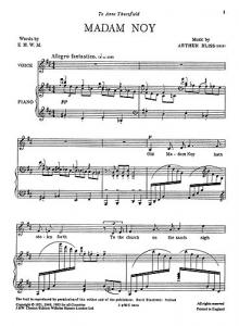 Bliss: Madam Noy (Soprano and Piano Reduction)