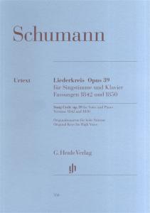 Robert Schumann: Song Cycle Op.39 for Voice and Piano - Versions 1842 and 1850