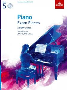 ABRSM Piano Exam Pieces: 2017-2018 (Grade 5) - Book And CD