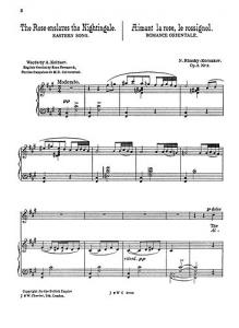 Nikolai Rimsky-Korsakov: The Rose Enslaves The Nightingale (Voice/Piano)
