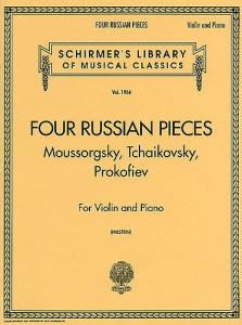 Four Russian Pieces For Violin And Piano