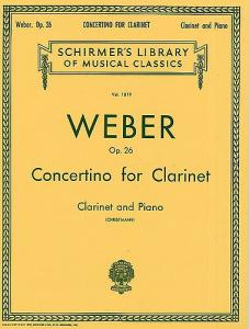 Carl Maria Von Weber: Clarinet Concertino In E Flat Op.26 (Clarinet/Piano)