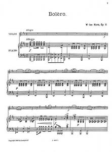 Willem Ten Have: Bolero Op.11