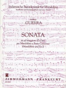 Addiego Guerra: Sonata In G (Mandolin and Continuo)