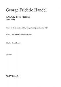 G.F. Handel: Zadok The Priest (Ed. Burrows) - Full Score