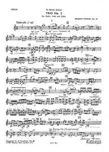 Benjamin Frankel: String Trio No.2 Op.34 (Parts)