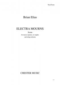Brian Elias: Electra Mourns (Score)