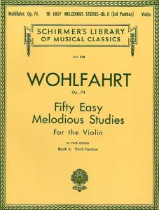 Franz Wohlfahrt: Fifty Easy Melodious Studies For Solo Violin Op.74 Book 2