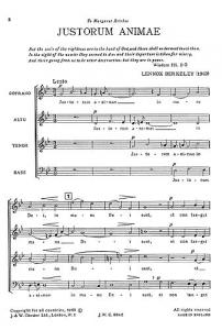 Lennox Berkeley: Justorum Animae Op.60 No.2