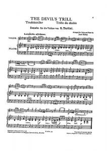 Giuseppe Tartini: The Devil's Trill (Violin/Piano)