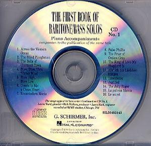 The First Book Of Baritone/Bass Solos (CD Only)