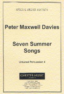 Peter Maxwell Davies: Seven Summer Songs Untuned Percussion Part 4