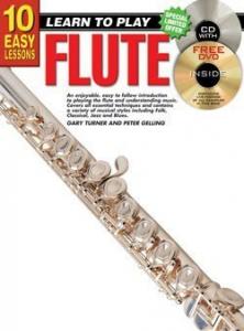 10 Easy Lessons: Learn To Play Flute (Book/CD/DVD)
