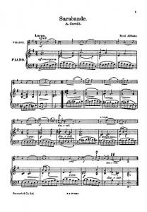 Arcangelo Corelli: Sarabande And Gigue For Violin And Piano