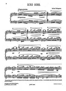 Palmgren: Bird Song for Piano