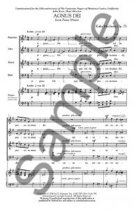 Kirke Mechem: Agnus Dei (From Peace Motets)Op. 75