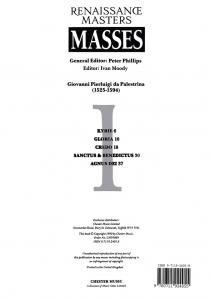 Renaissance Masters Masses 1: Palestrina Missa Dies Sanctificatus