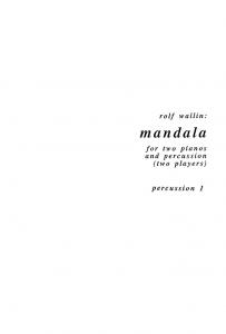 Rolf Wallin: Mandala (Parts)