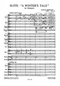 Lennox Berkeley: Suite From The Winter's Tale Op.54 (Miniature Score)