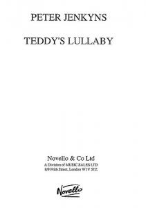 Jenkyns: Teddy's Lullaby for Unison Voices and Piano