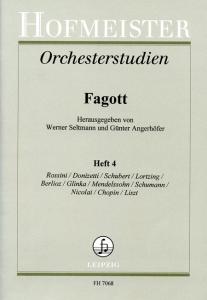 Orchestral Studies Book 4 - Rossini, Donizetti, Schubert, Lortzing, Be