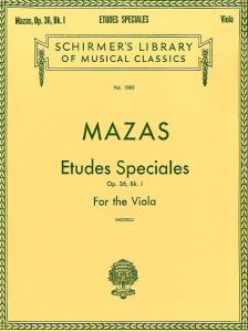 Jacques F. Mazas: Etudes Speciales Op.36 Book 1 (Viola)